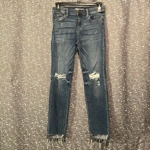 Girls distressed jeans size 12